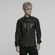 Punk handsome street men's shirt