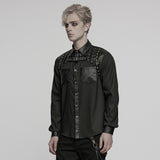 Punk handsome street men's shirt