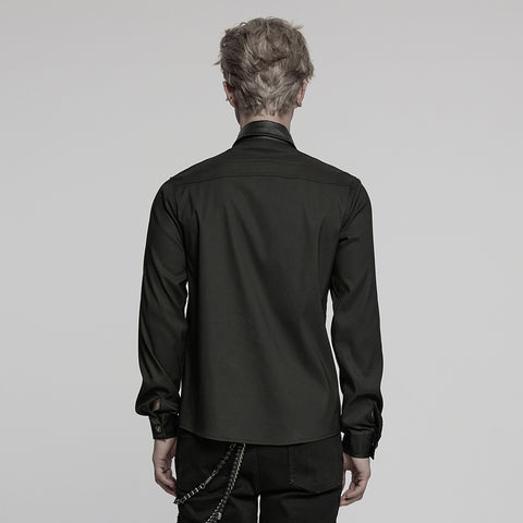 Punk handsome street men's shirt