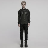 Punk handsome street men's shirt