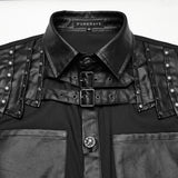 Punk handsome street men's shirt