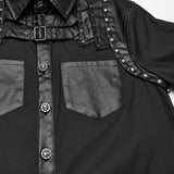 Punk handsome street men's shirt