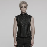 Punk handsome segmentation vest