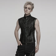 Punk handsome segmentation vest