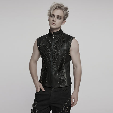 Punk handsome segmentation vest