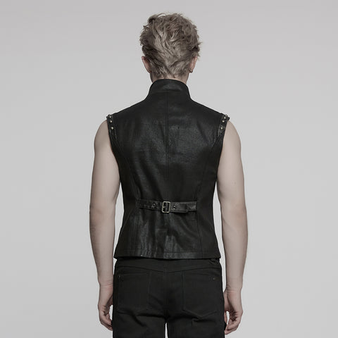 Punk handsome segmentation vest