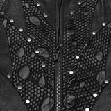Punk handsome segmentation vest