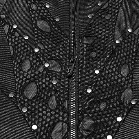Punk handsome segmentation vest