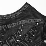Punk handsome segmentation vest