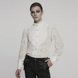 Goth Romantic Chiffon Men's Shirt
