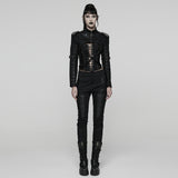 Punk Metal rock Ultra-Short Jacket For Women