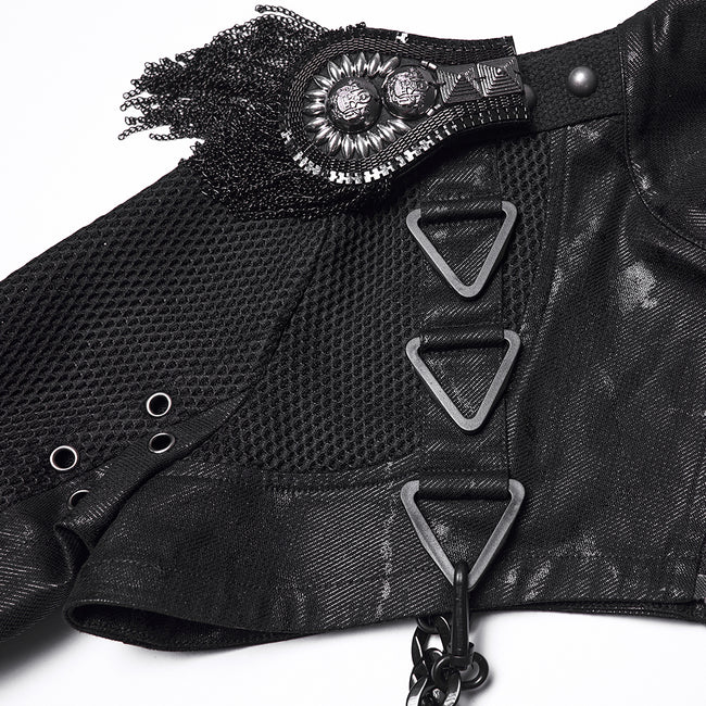 Punk Metal rock Ultra-Short Jacket For Women