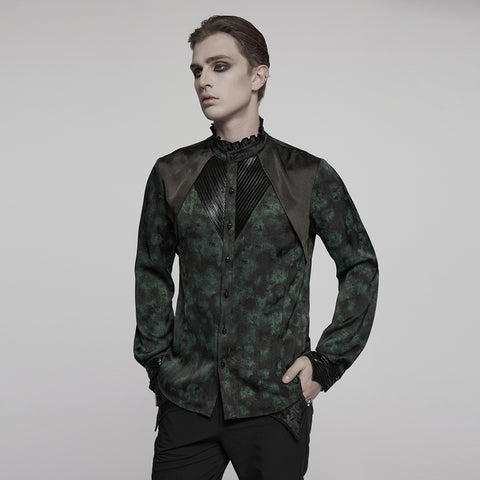 Goth mystery pleated shirt