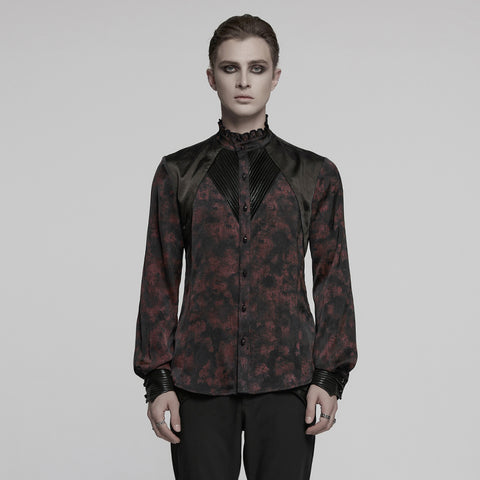 Goth mystery pleated shirt