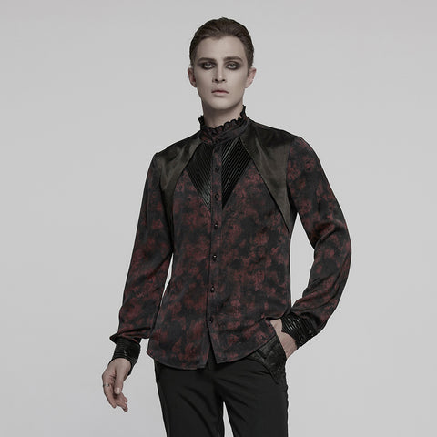 Goth mystery pleated shirt