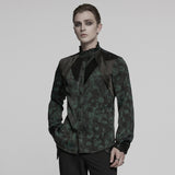 Goth mystery pleated shirt