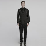 Goth mystery pleated shirt