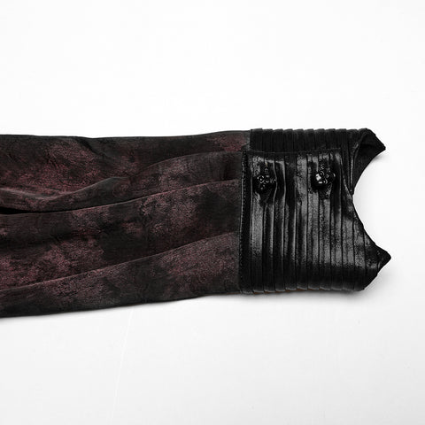 Goth mystery pleated shirt