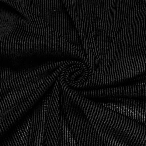 Goth striped flocking shirt