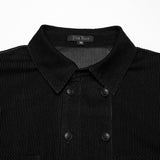 Goth striped flocking shirt