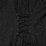 Goth Decadent Asymmetric Hooded Knitted Jacket