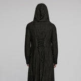 Goth Decadent Asymmetric Hooded Knitted Jacket