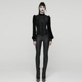 Daily Delicate Velvet Goth Shirt