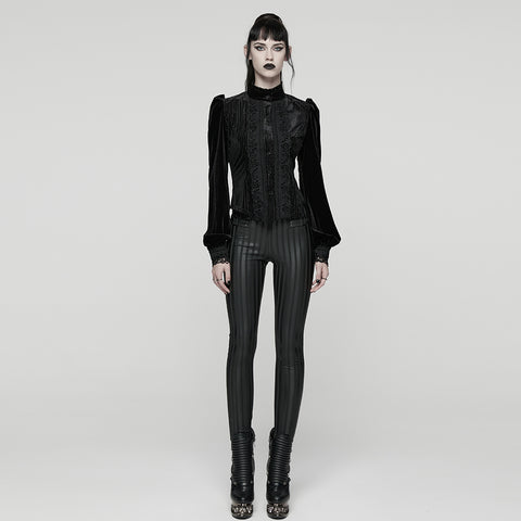 Daily Delicate Velvet Goth Shirt