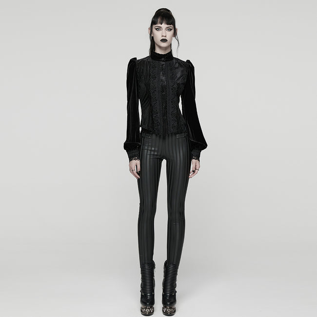 Daily Delicate Velvet Goth Shirt