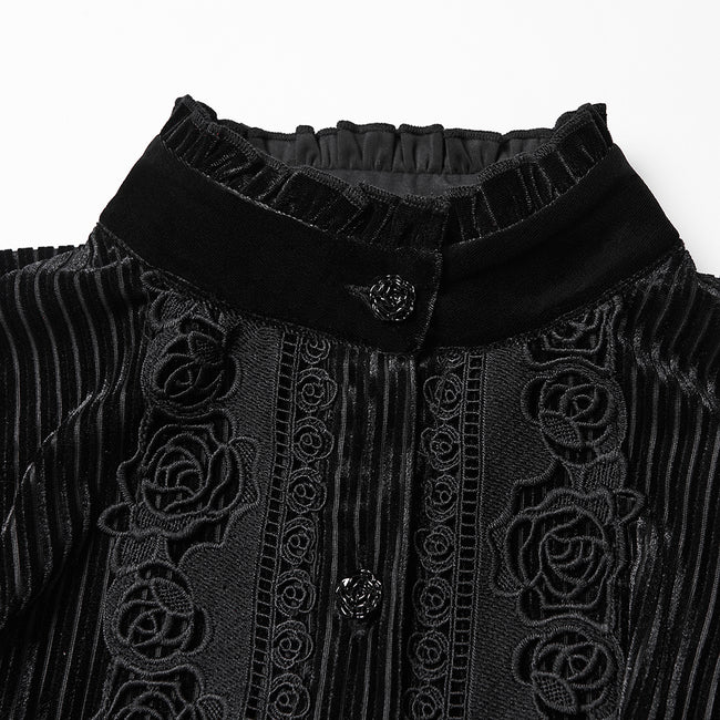 Daily Delicate Velvet Goth Shirt