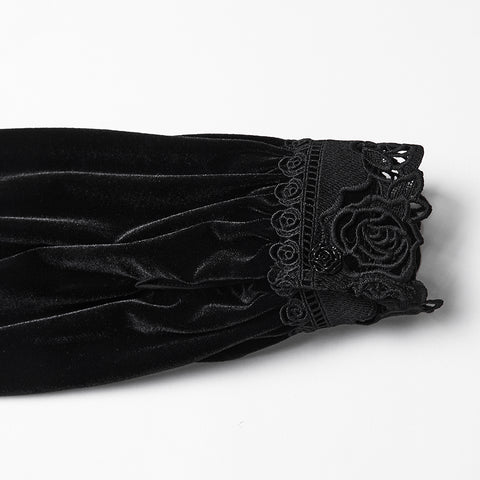 Daily Delicate Velvet Goth Shirt