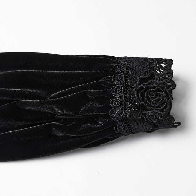 Daily Delicate Velvet Goth Shirt