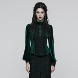 Daily Delicate Velvet Goth Shirt