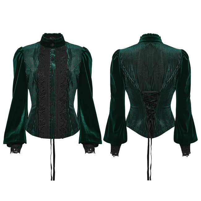 Daily Delicate Velvet Goth Shirt