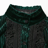 Daily Delicate Velvet Goth Shirt