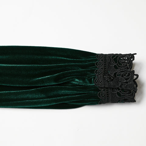 Daily Delicate Velvet Goth Shirt