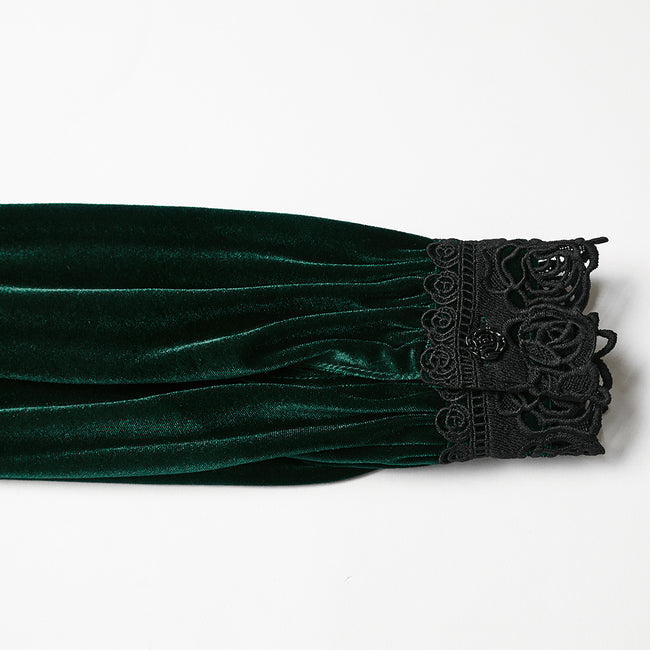 Daily Delicate Velvet Goth Shirt