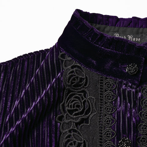 Daily Delicate Velvet Goth Shirt