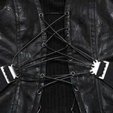 Punk drawstring tube top