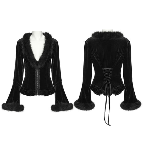 Goth V-neck cardigan