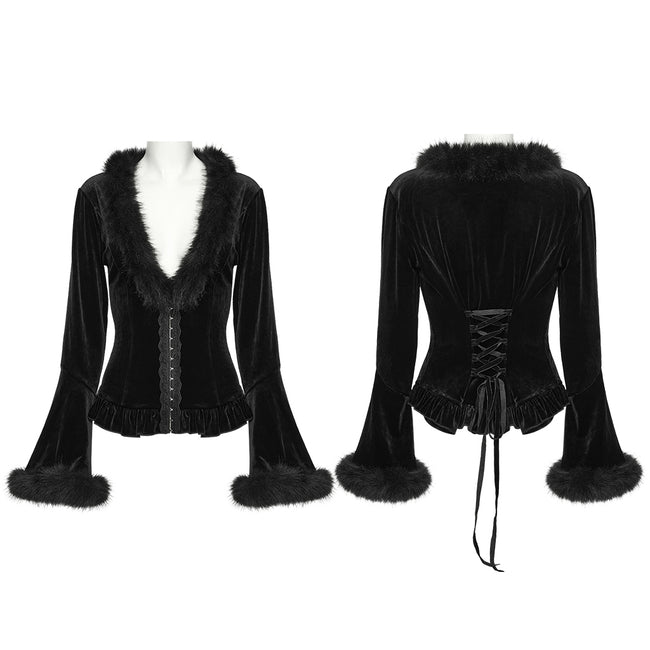 Goth V-neck cardigan