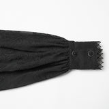 Goth Embroidered Chiffon Shirt