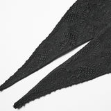 Goth Plush Lapel Swallowtail Vest