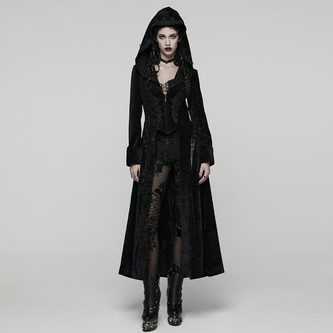 Goth Hooded Mysterious Coat
