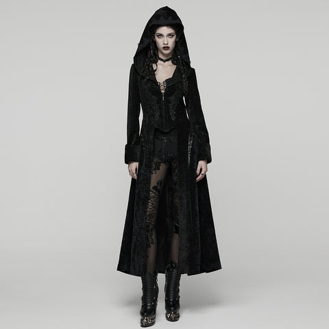 Goth Hooded Mysterious Coat
