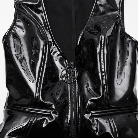 Dark Goth Patent Leather Vest