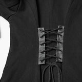 Punk Double-Zipper Skeleton  Coat