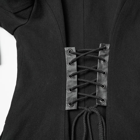 Punk Double-Zipper Skeleton  Coat