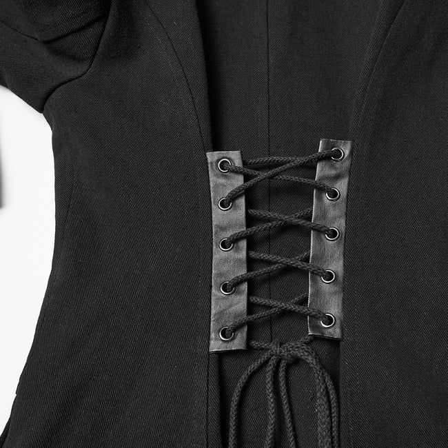 Punk Double-Zipper Skeleton  Coat