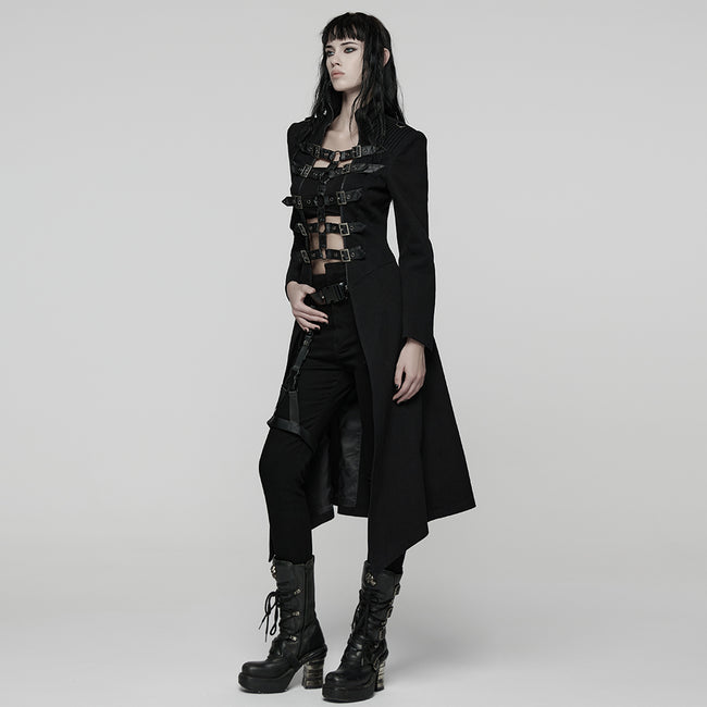 Punk Double-Zipper Skeleton  Coat
